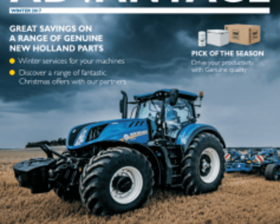 New Holland parts & service Advantage magazine.