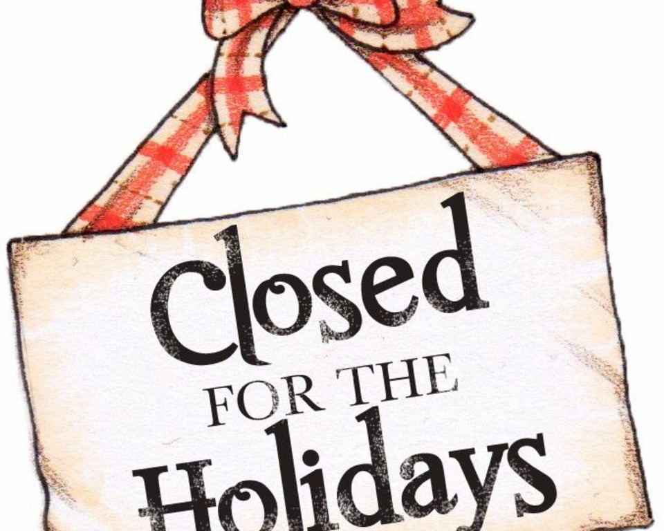 Christmas Closing Hours