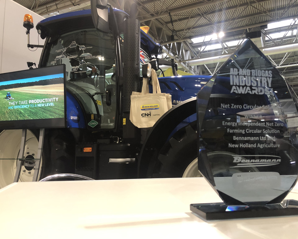 New Holland and Bennamann solution win 2023 AD and Biogas Industry Award at World Biogas Expo in Birmingham, UK