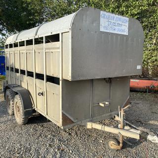 GRAHAM EDWARDS TWIN AXLE LIVESTOCK TRAILER